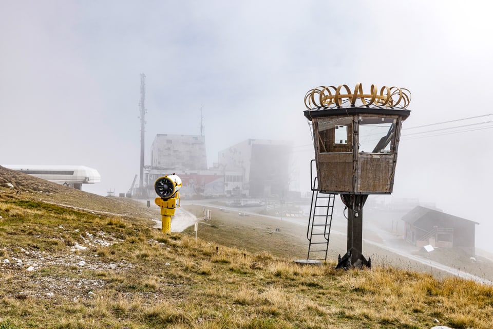 Installation auf dem Crap Sogn Gion.