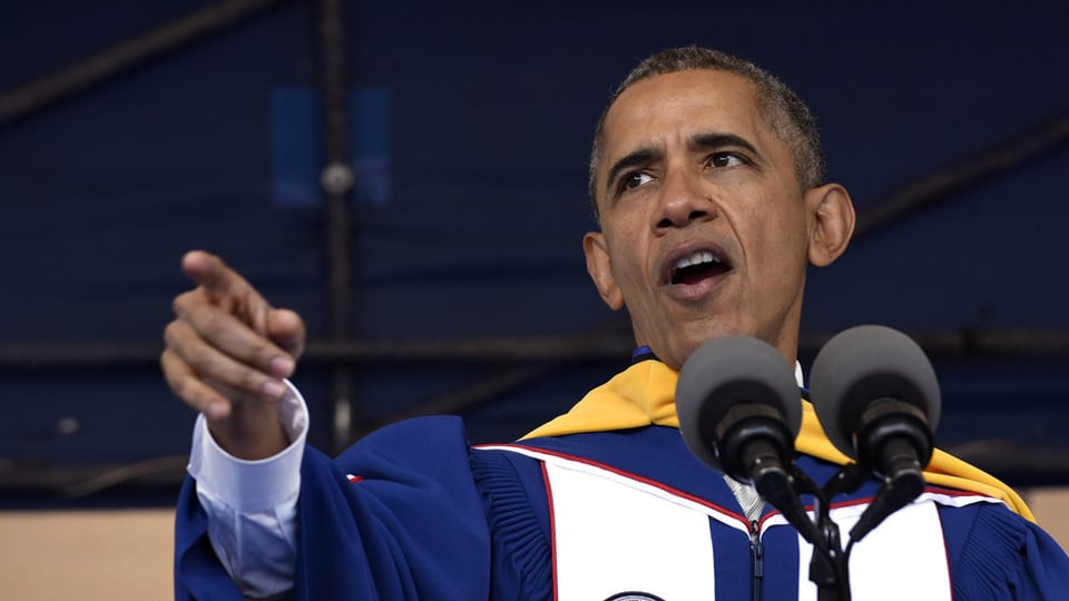 Barack Obama durant ses pled. 