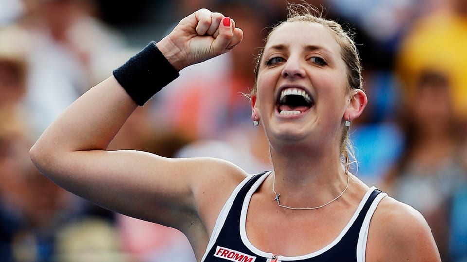 Timea Bacsinszky vi dal giubilar.