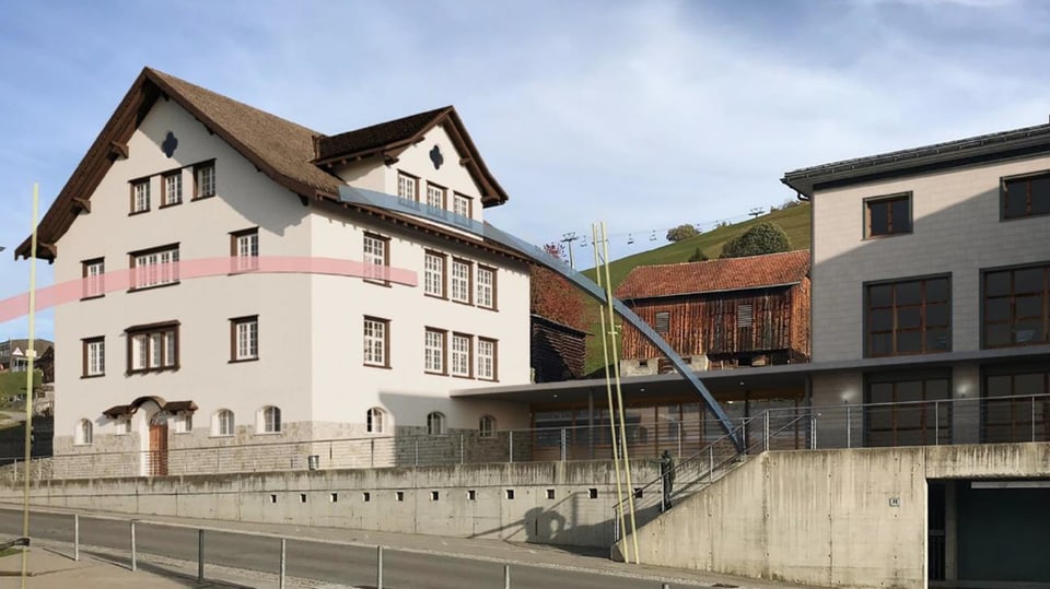 Schulanlage Meierhof, welches renoviert und ausgebaut werden darf.
