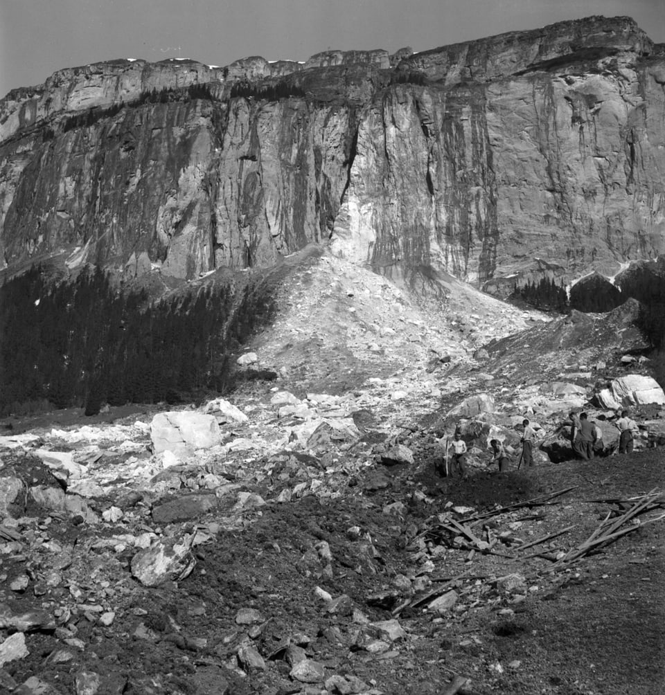 Bergsturz bei Fidaz 1939