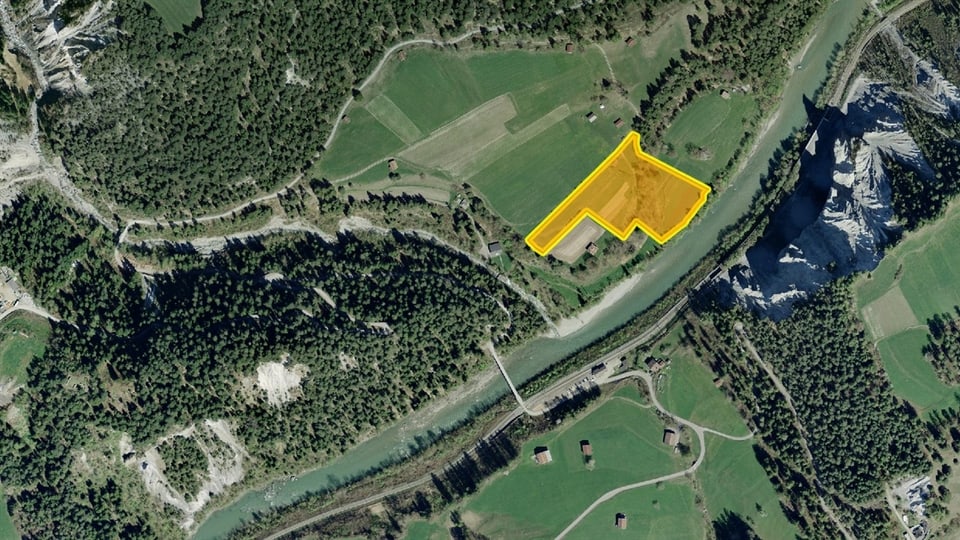 Carta cun martgà la zona dal agroturissem a Bargaus.