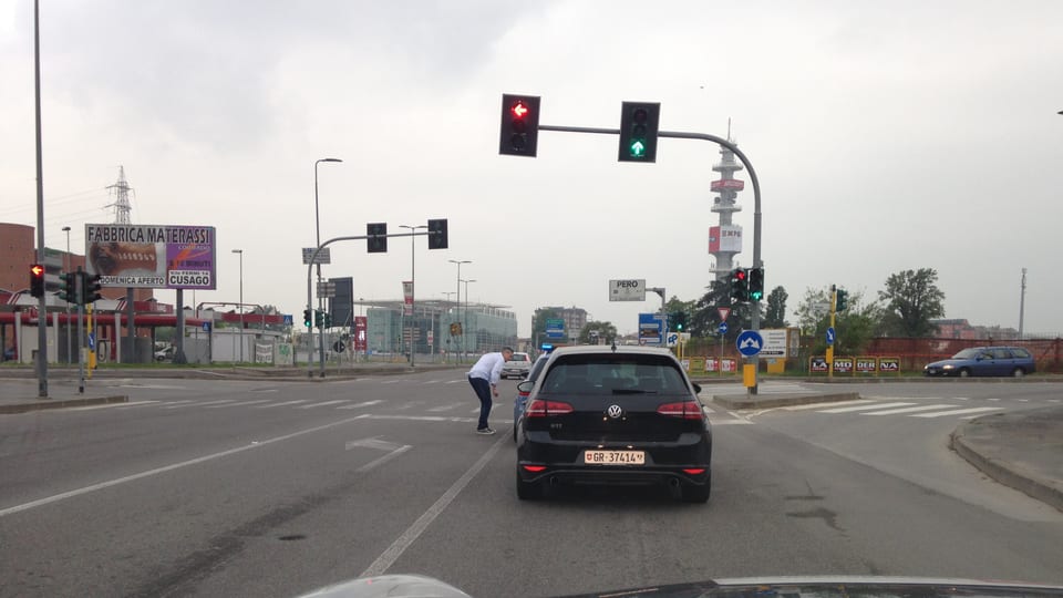 um sper in auto sin via
