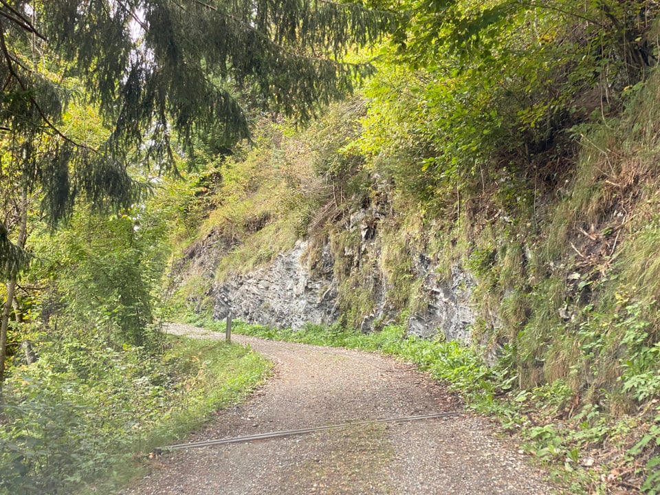 La via veglia vers Trans n'era mai asfaltada.