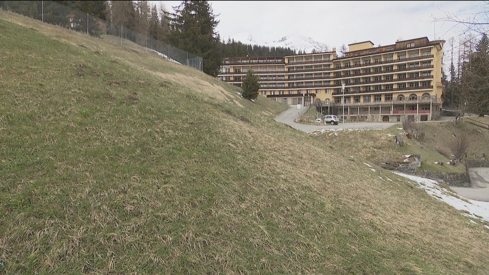Model des neuen hotels an stelle der hurgauisch-Schaffhausische Heilstätte / Höhenklinik (TSH) in Davos.
