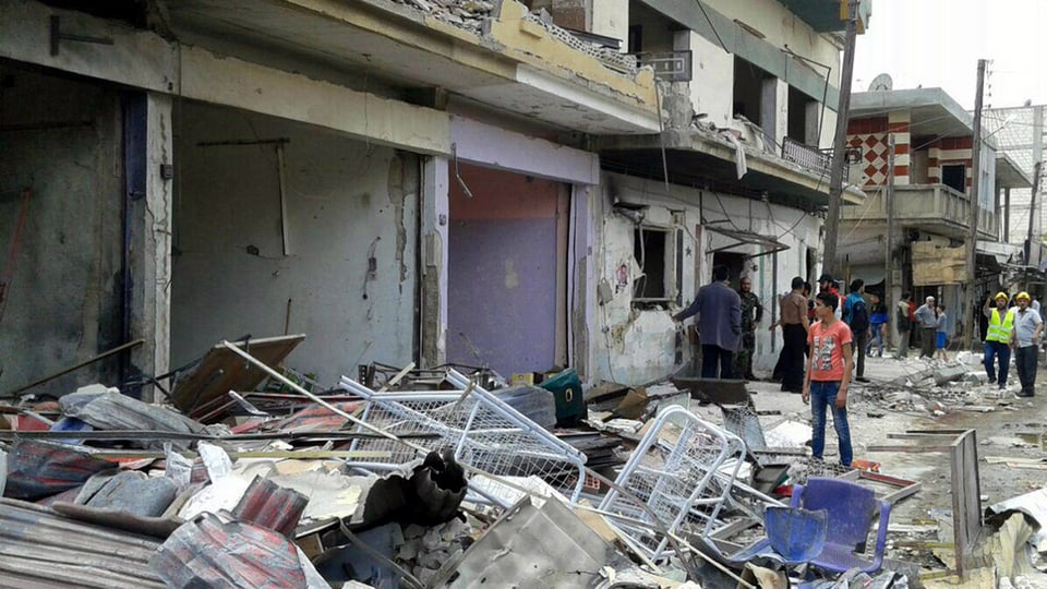 quartier destruì ad Aleppo