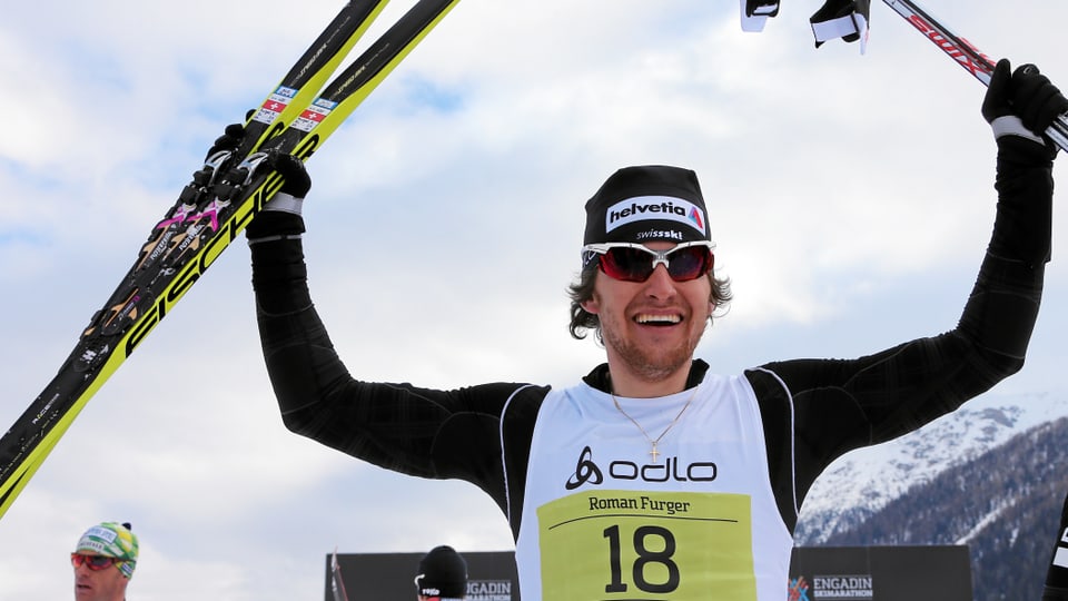 Roman Furger a l'arrivada
