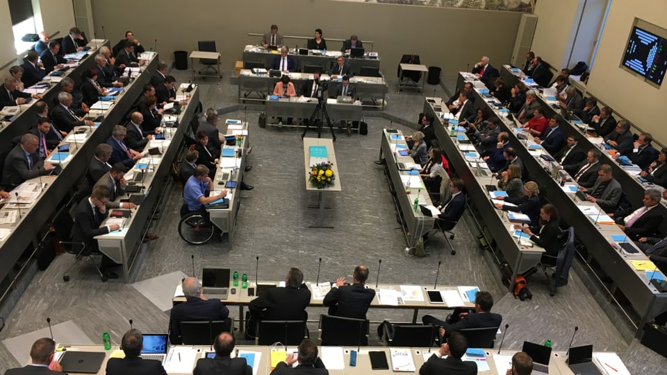 Il maletg mussa deputadas e deputads en il Cussegl grond.