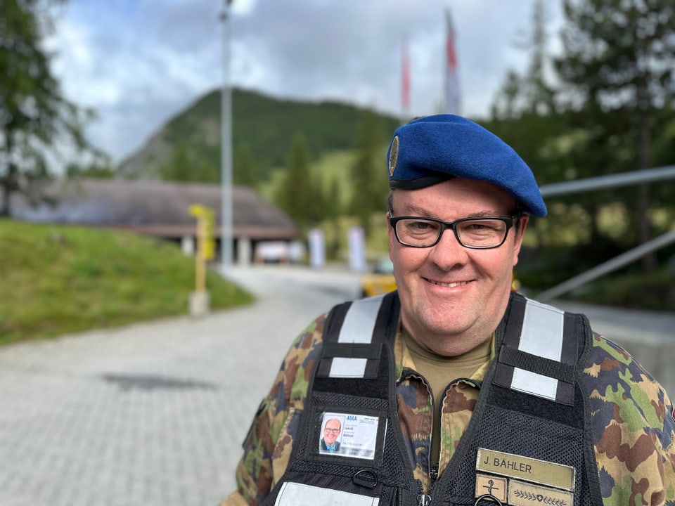 Jack Bähler, Chef des Ausbildungslagers des Militär-Sanitäts-Verbandes.