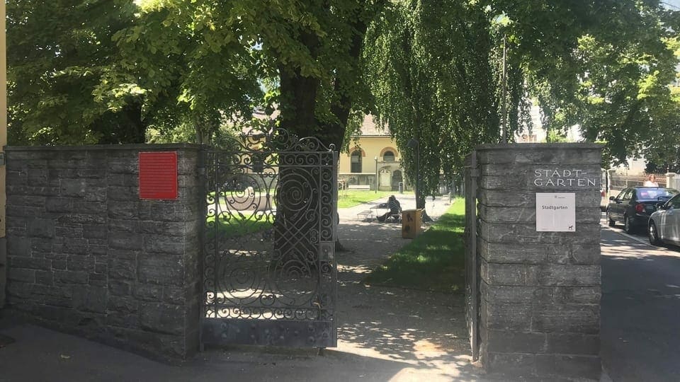 Entrada dal Stadtpark a Cuira