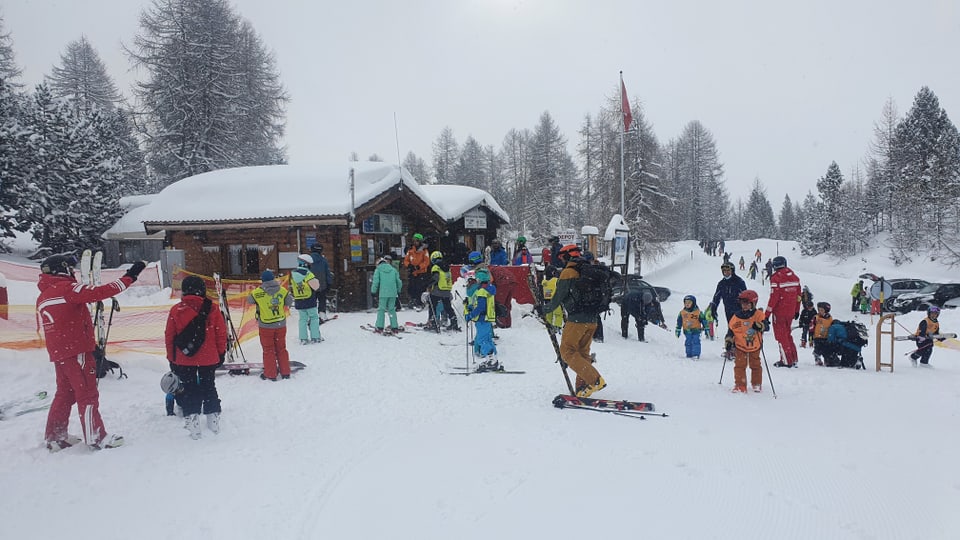 skiunzas e skiunz en il territori da skis Minschuns en la Val Müstair