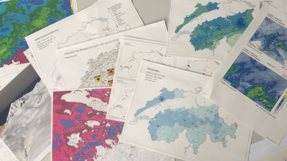 Ina maisa plain prints da modells meteorologics.