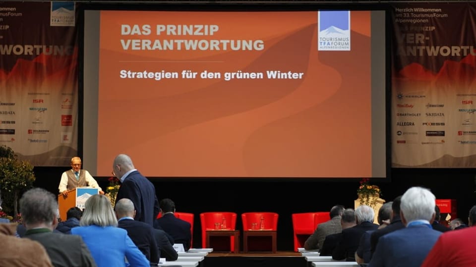 Das Thema des Tourismus Forum Alpenregionen: Strategien für den grünen Winter