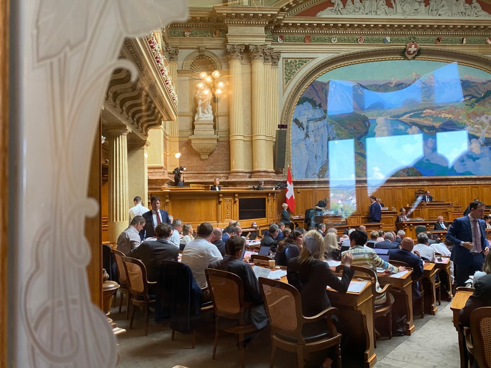 En la sala dal Cussegl naziunal. 