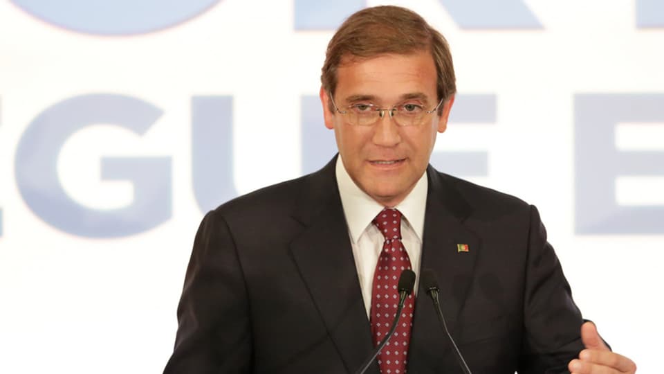 Il primminister portugais Pedro Passos Coelho.