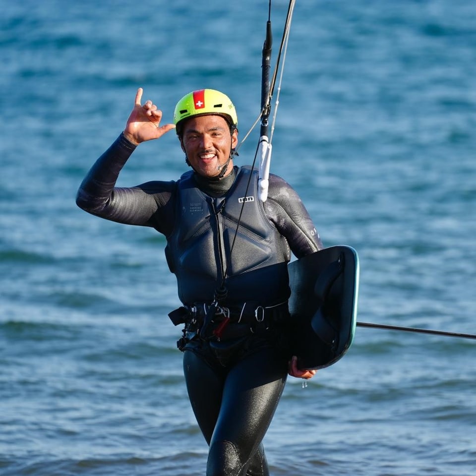 Bruce Kessler zufrieden nach einer Regatta.