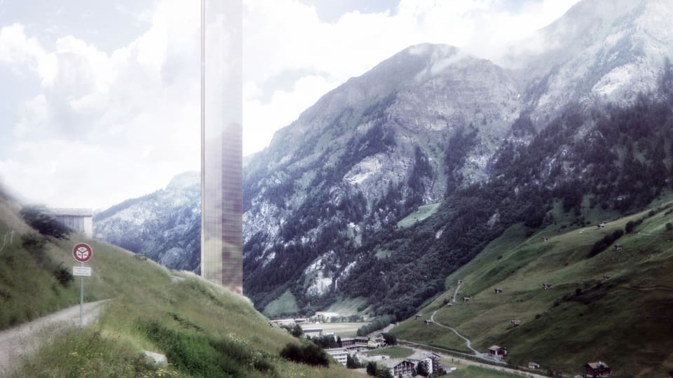 Visualisaziun da la tur da Val che duess vegnir 381 meters auta.