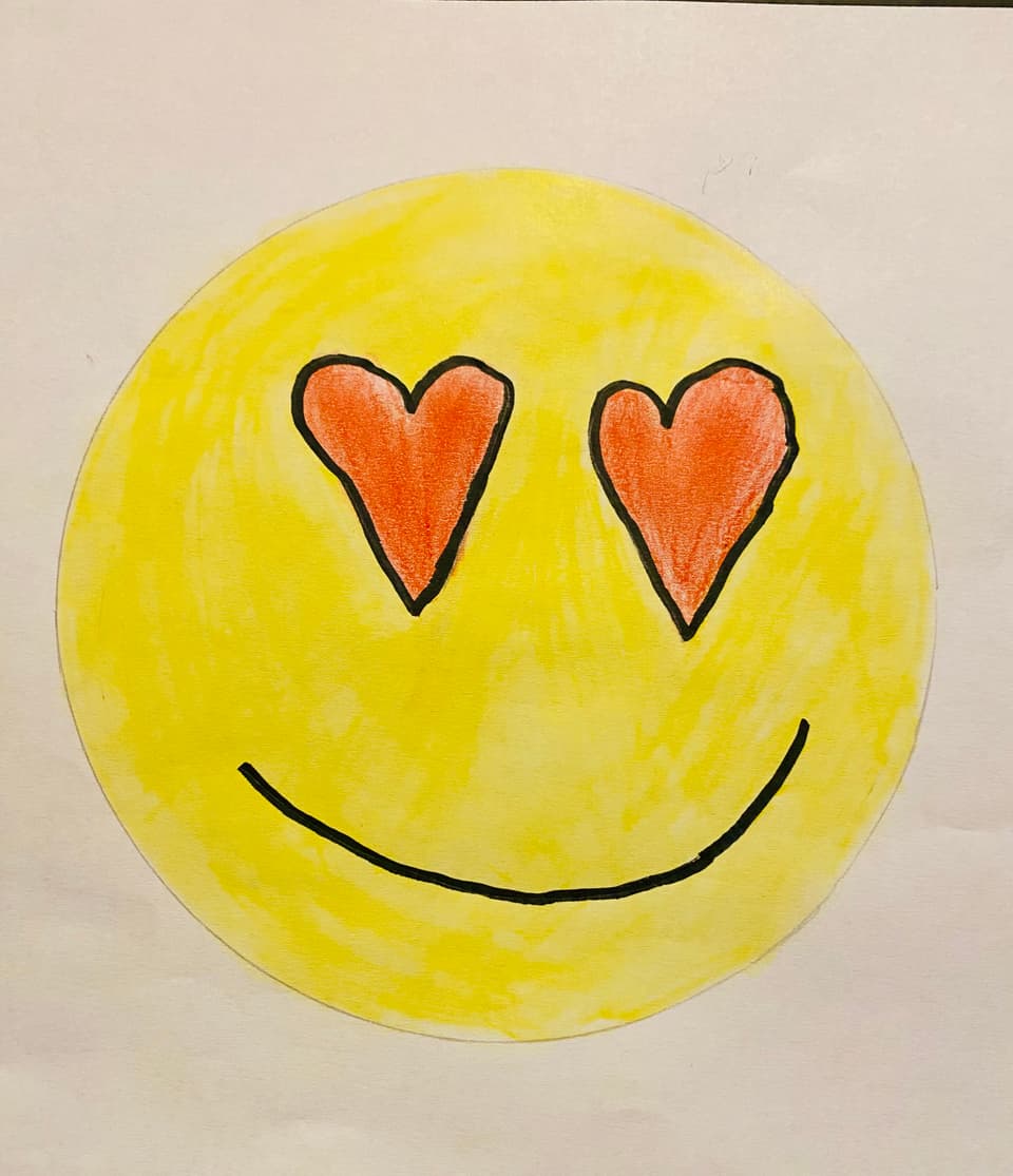 Il smiley da Madlaina Kinderzeichnung Smiley