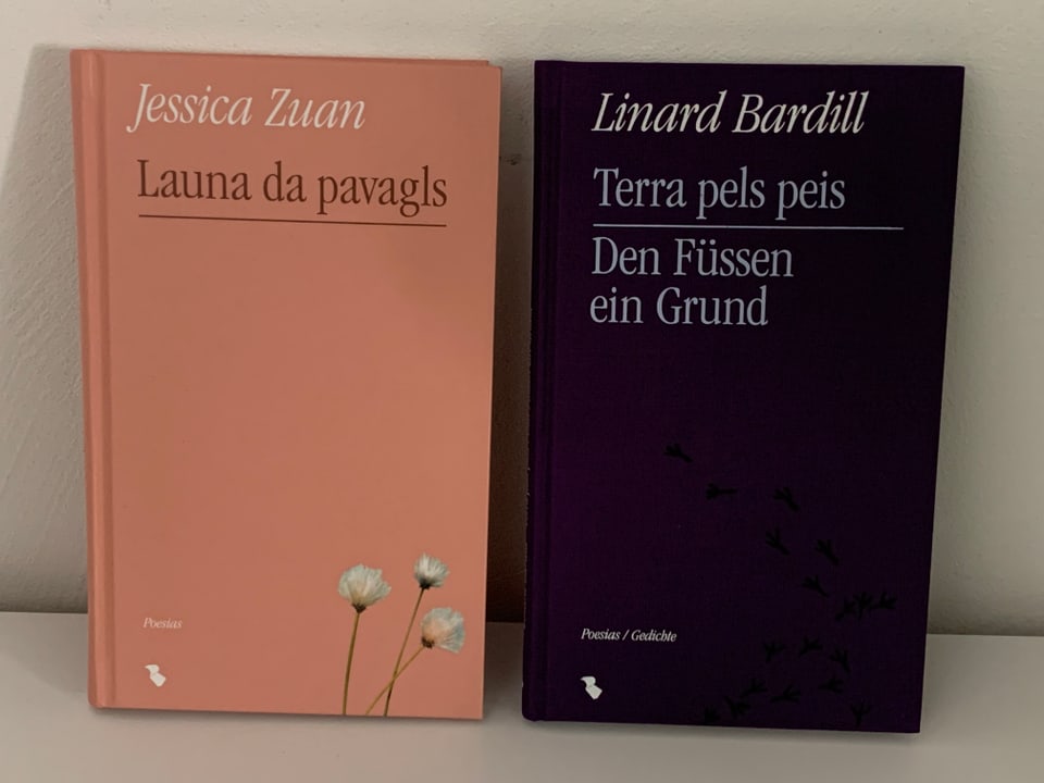 «Launa da pavagls» von Jessica Zuan und «Terra pels peis – Den Füssen ein Grund» von Linard Bardill.