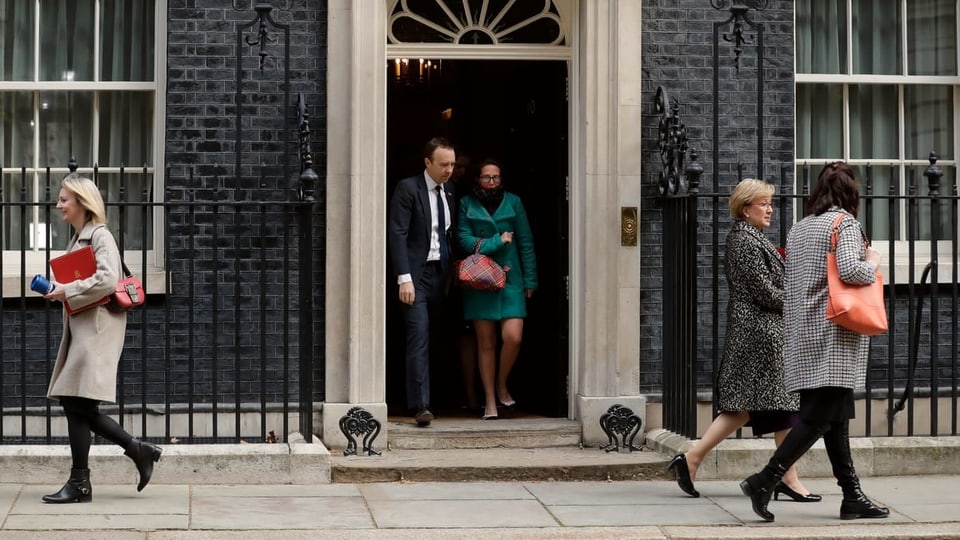 Entrada da la Downing Street 10.
