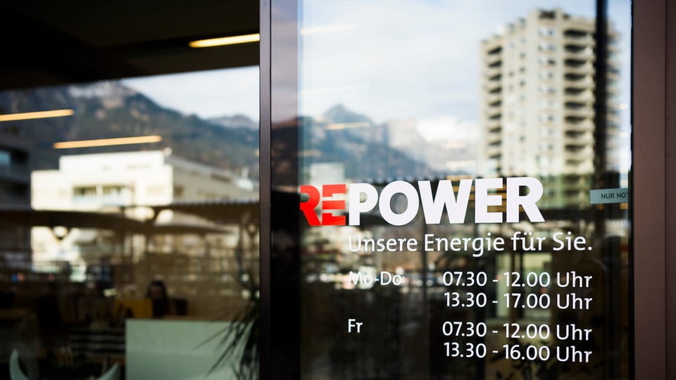 Il maletg mussa l'entrada da fatschenta da la Repower