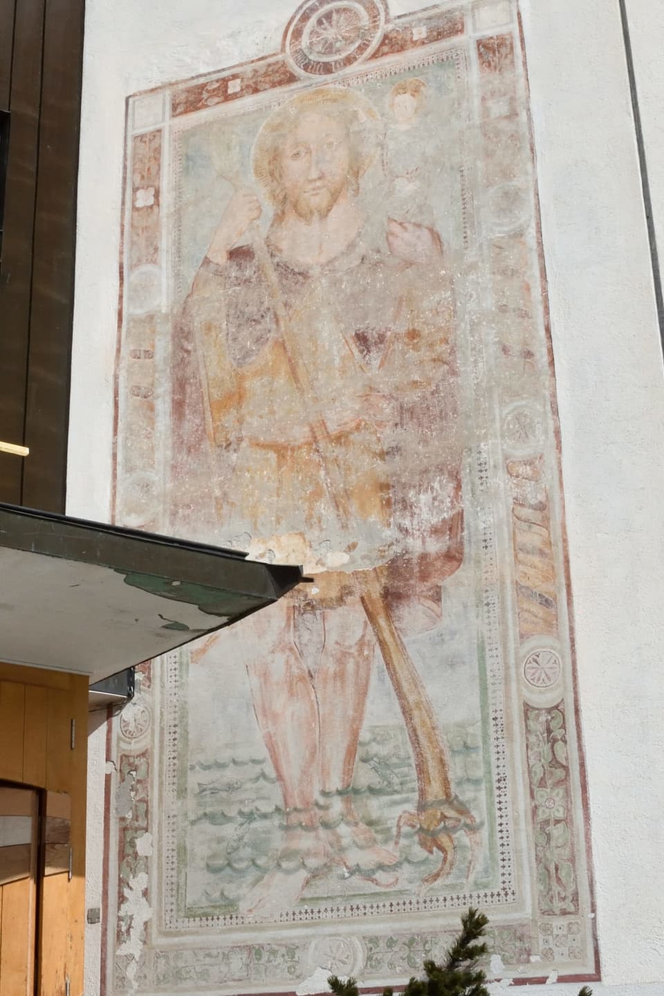 Il fresco da Sogn Christoffel sin la baselgia da Breil. 