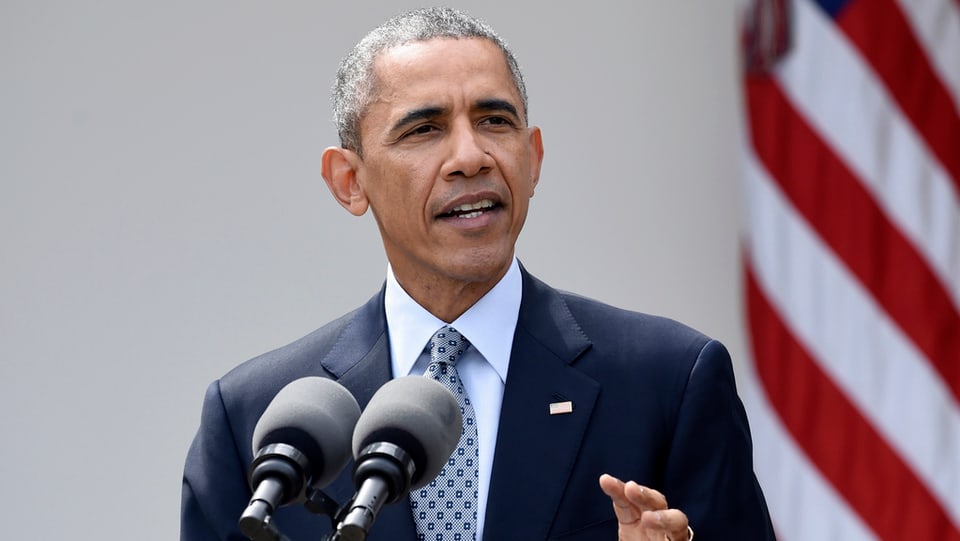 Barack Obama durant in pled. 