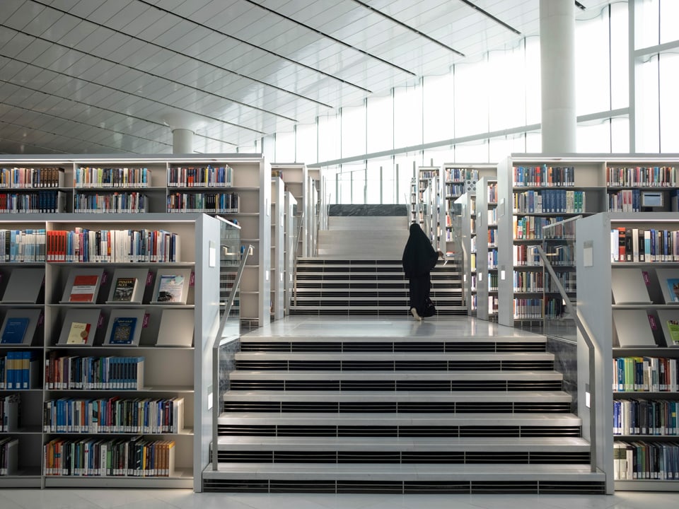 La biblioteca naziunala da Qatar.