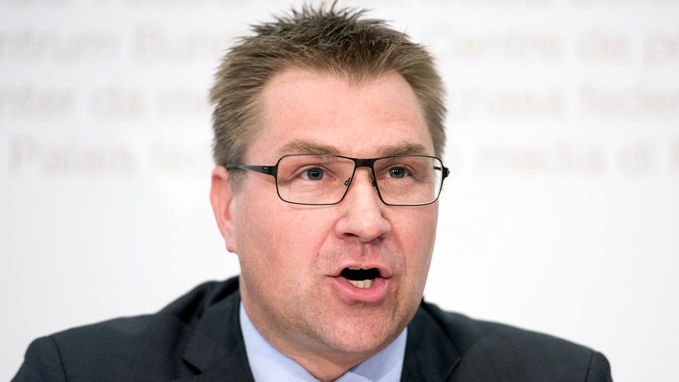 purtret da Toni Brunner, president da la PPS Svizra