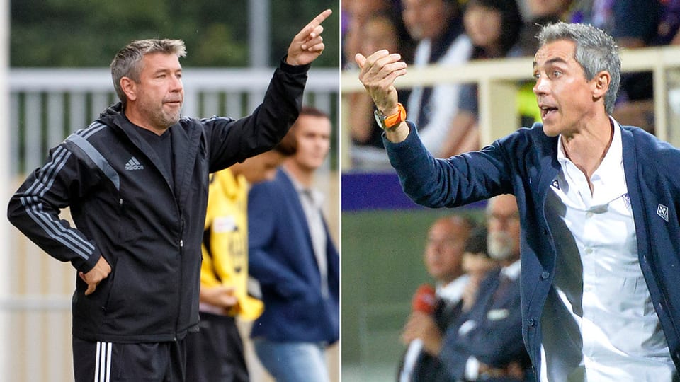 Urs Fischer e Paulo Sousa. 