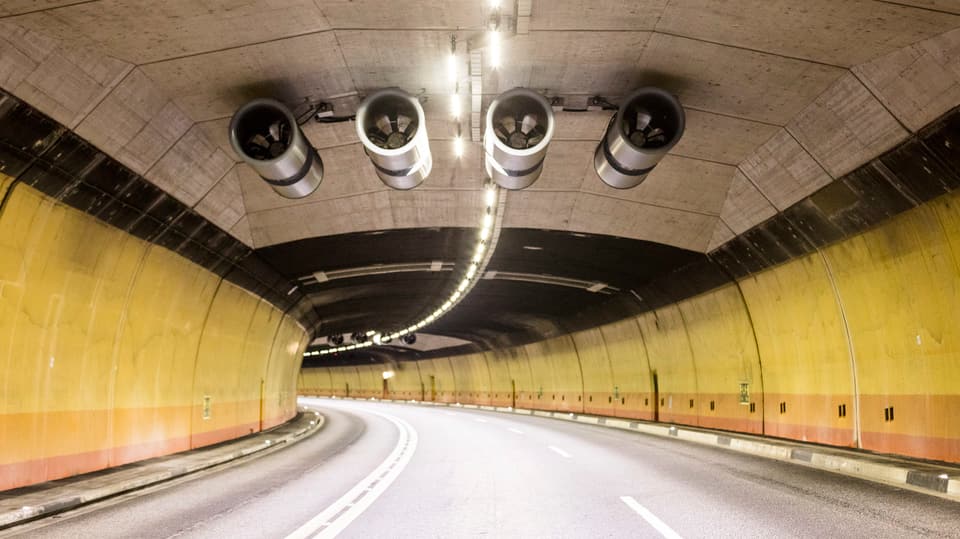 Il tunnel dadens cun ventilaziun.