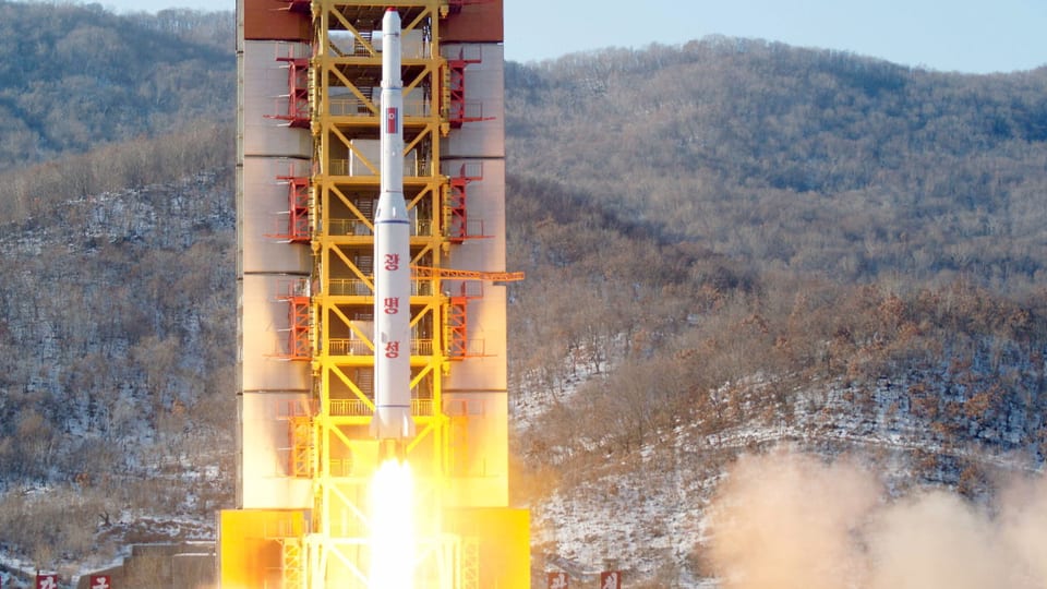 racheta da la Corea dal Nord durant la partenza
