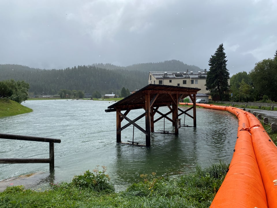 Hochwasser in Celerina