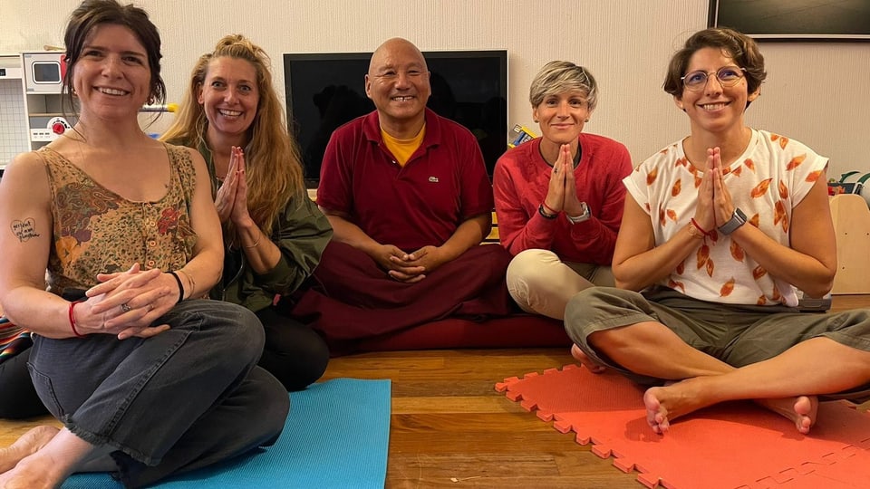 Eine Meditation mit dem buddhistischen Mönch.