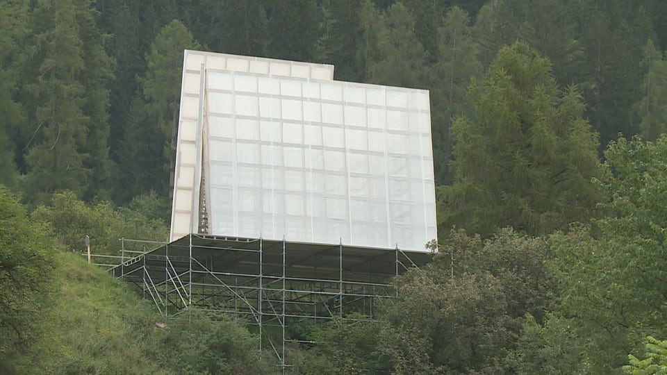 Modell der Autobahnkirche in Andeer.