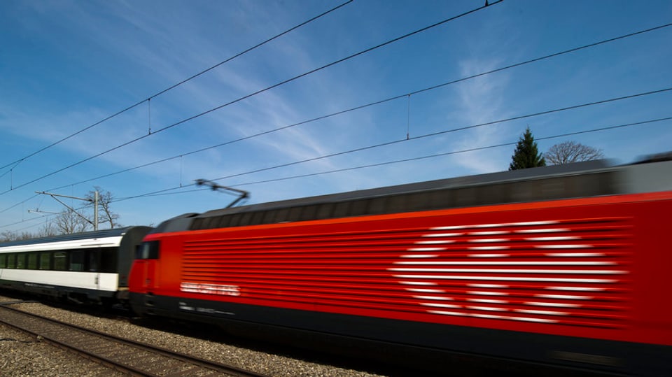 In tren da la SBB.
