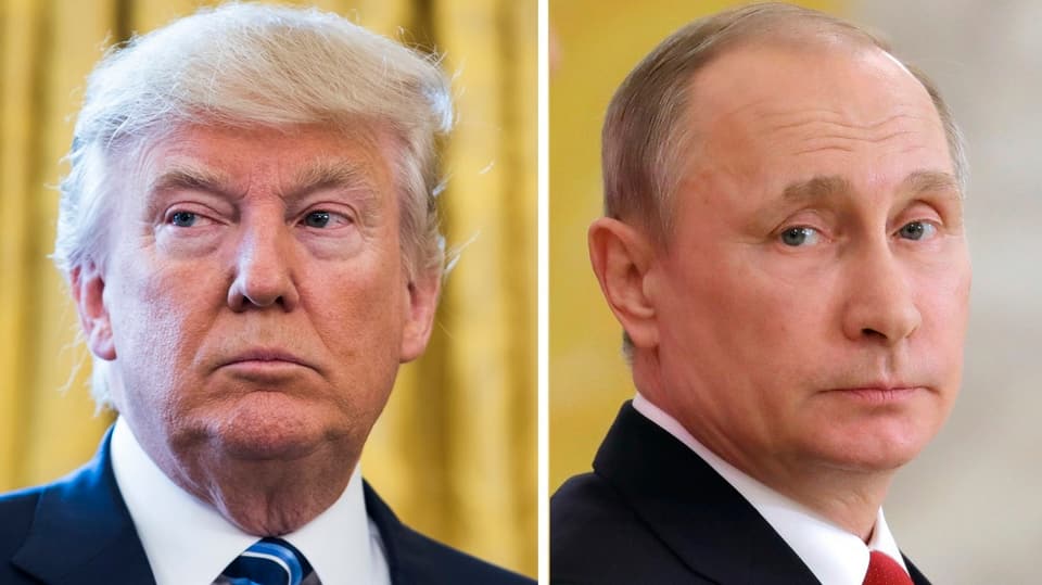 Purtrer da Donald Trump sper in purtret da Wladimir Putin.