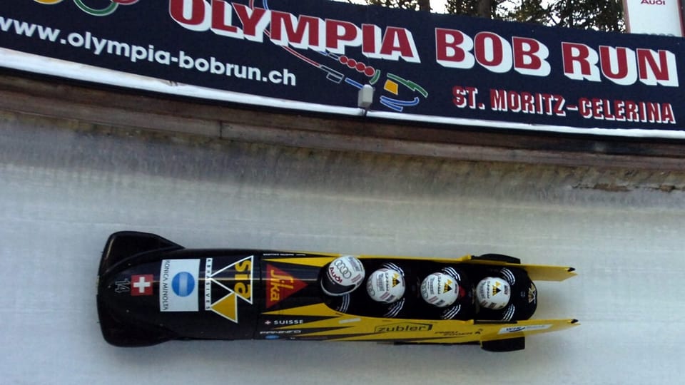 In bob da quatter sin l'Olympia bob run a San Murezzan Celerina.