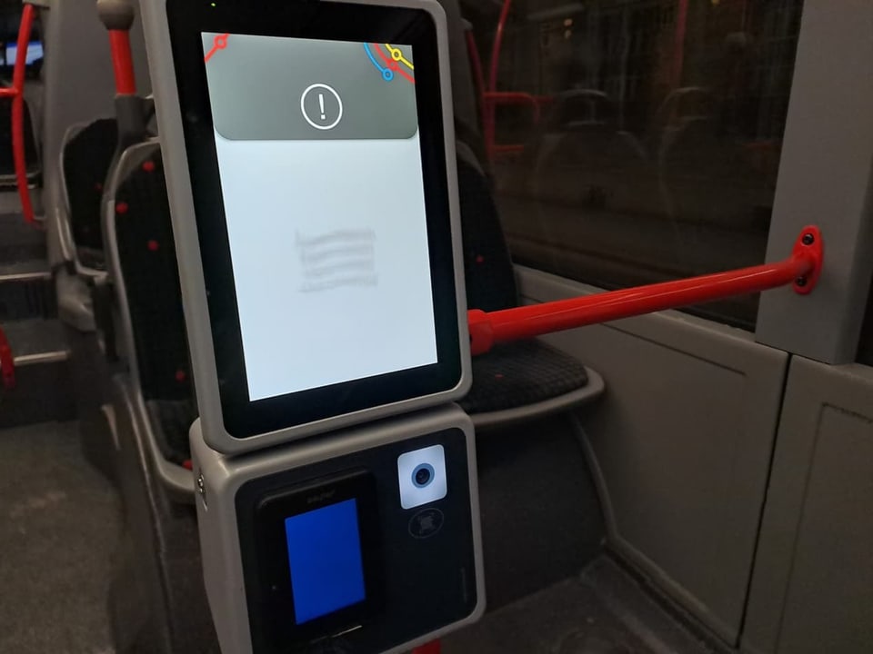 Venda Automat in Stadtbus Chur