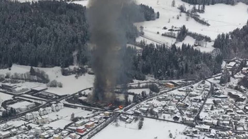 Incendi da la Landi a Tusaun il december 2017.