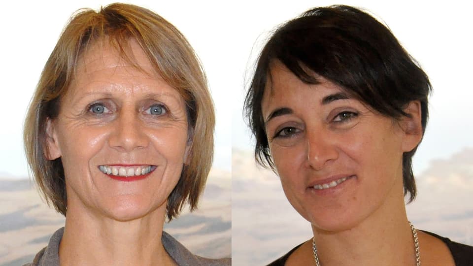 Las responsablas dal post per scolaziun e furmaziun, Uorschla Campell e Prisca Bigliel.