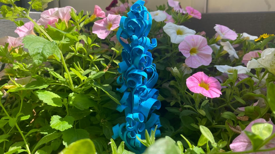 Blumen Papierblume Bastelanleitung Kinder