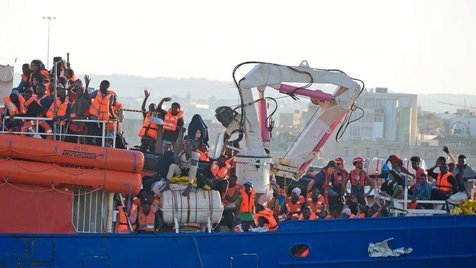 Purtret d'in bastiment da salvament. 