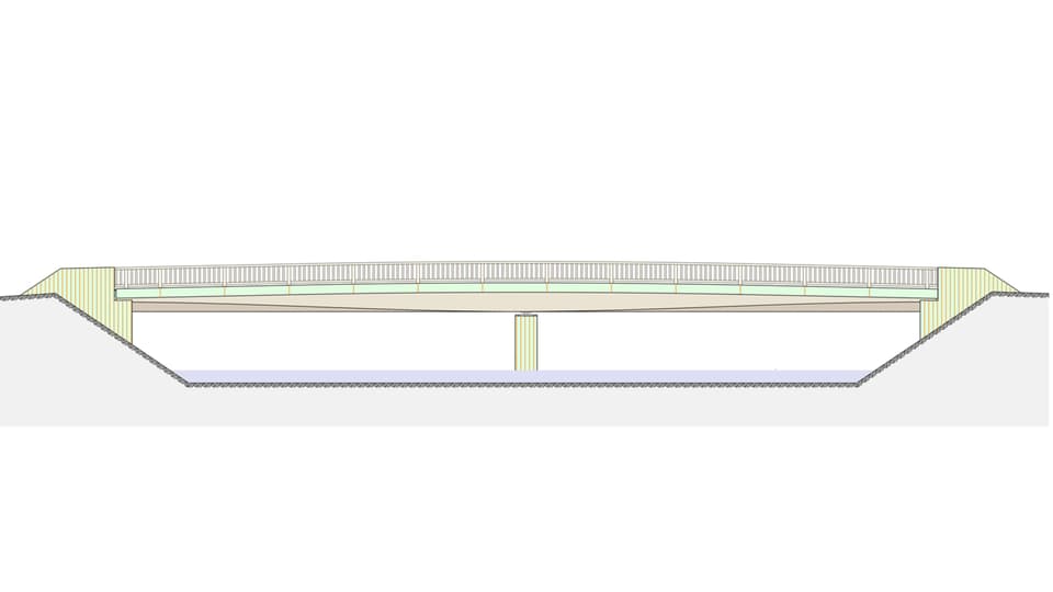Skizze für die neue Brücke