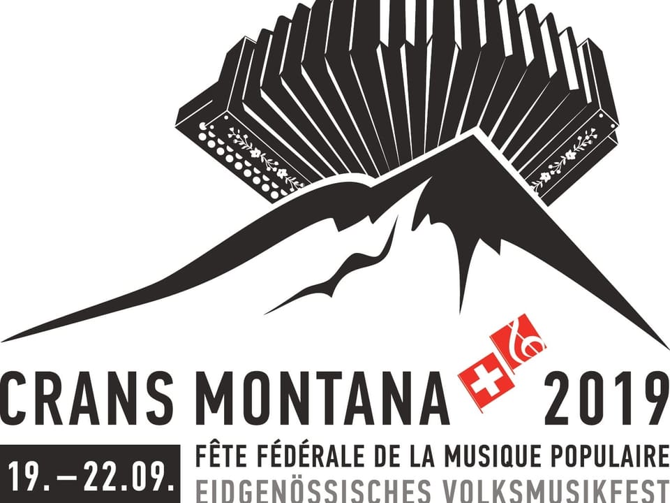il logo da la festa federala da musica populara