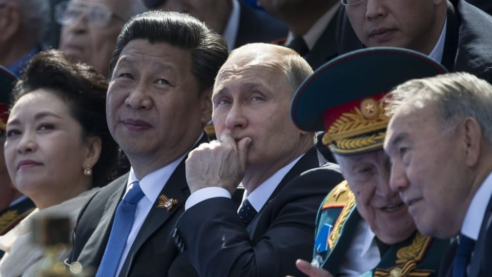 Xi Jinping e Wladimir Putin durant la parada 