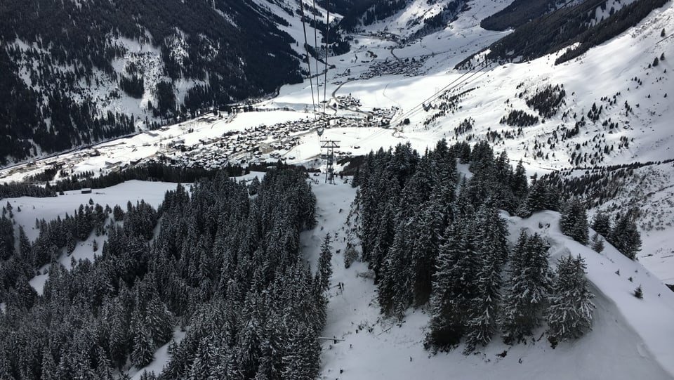 Vista vers Sedrun