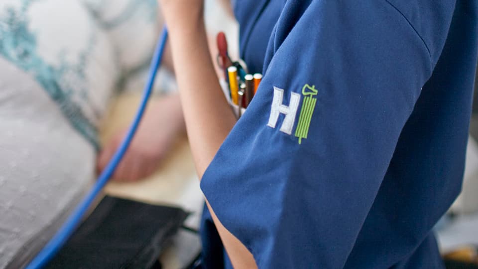 Ina scena en in ospital.