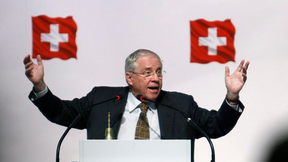 Christoph Blocher tar in pled