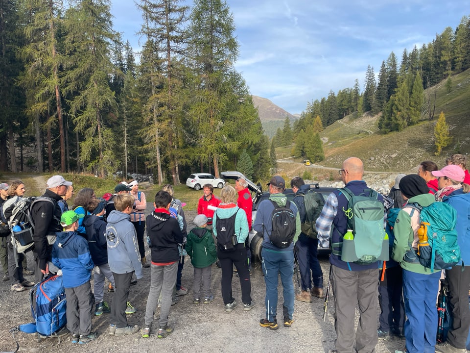 Wandergruppe im Val Trupchun